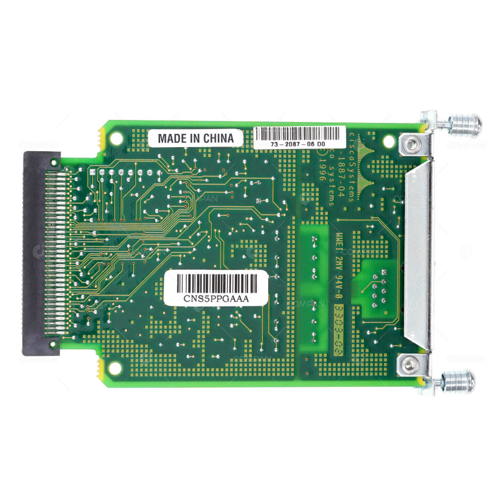 WIC-1B-S-T  CISCO 1-PORT ISDN BASIC RATE INTERFACE (BRI) S/T WAN INTERFACE CARD (WIC) FOR 1600 1700 2600 3600 3700 SERIES