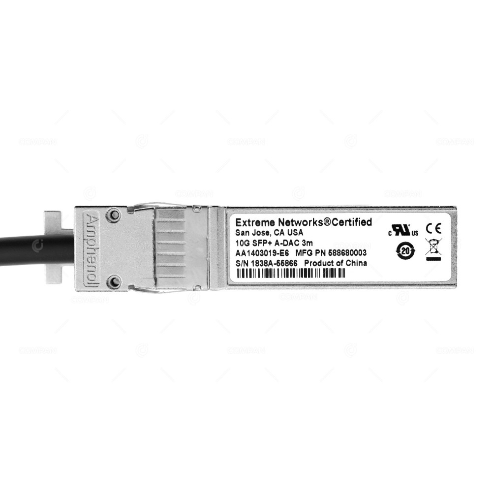AA1403019-E6  AMHENOL AA1403019-E6 10G SFP+ A-DAC 3M PASSIVE CABLE