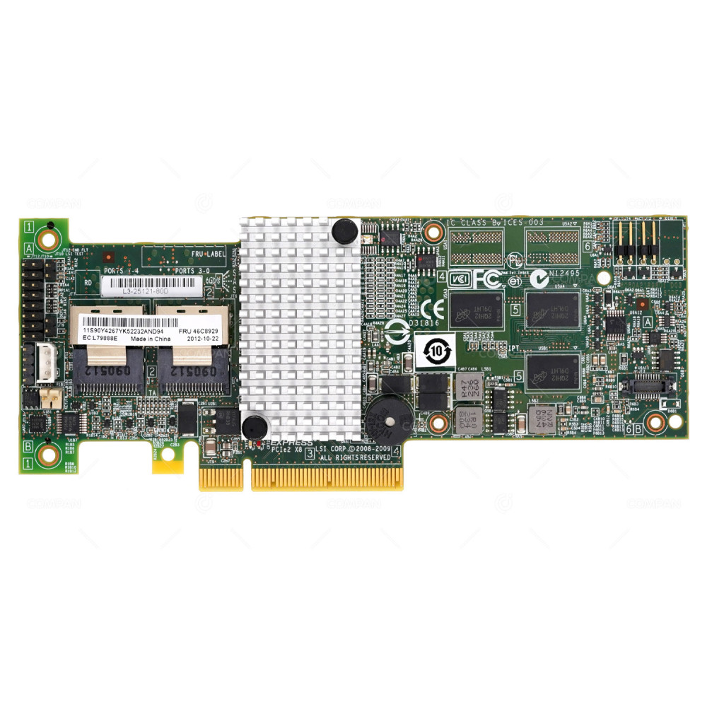 46C8929 NO BRACKET  IBM SAS RAID CONTROLLER SERVERAID M5014 FOR X3650 M3 NO BRACKET