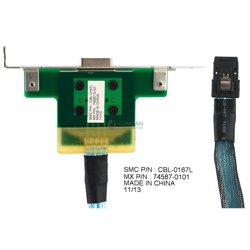 CBL-0167L SUPERMICRO MINI SAS INTERNAL TO EXTERNAL CABLE WITH 1-PORT ADAPTER