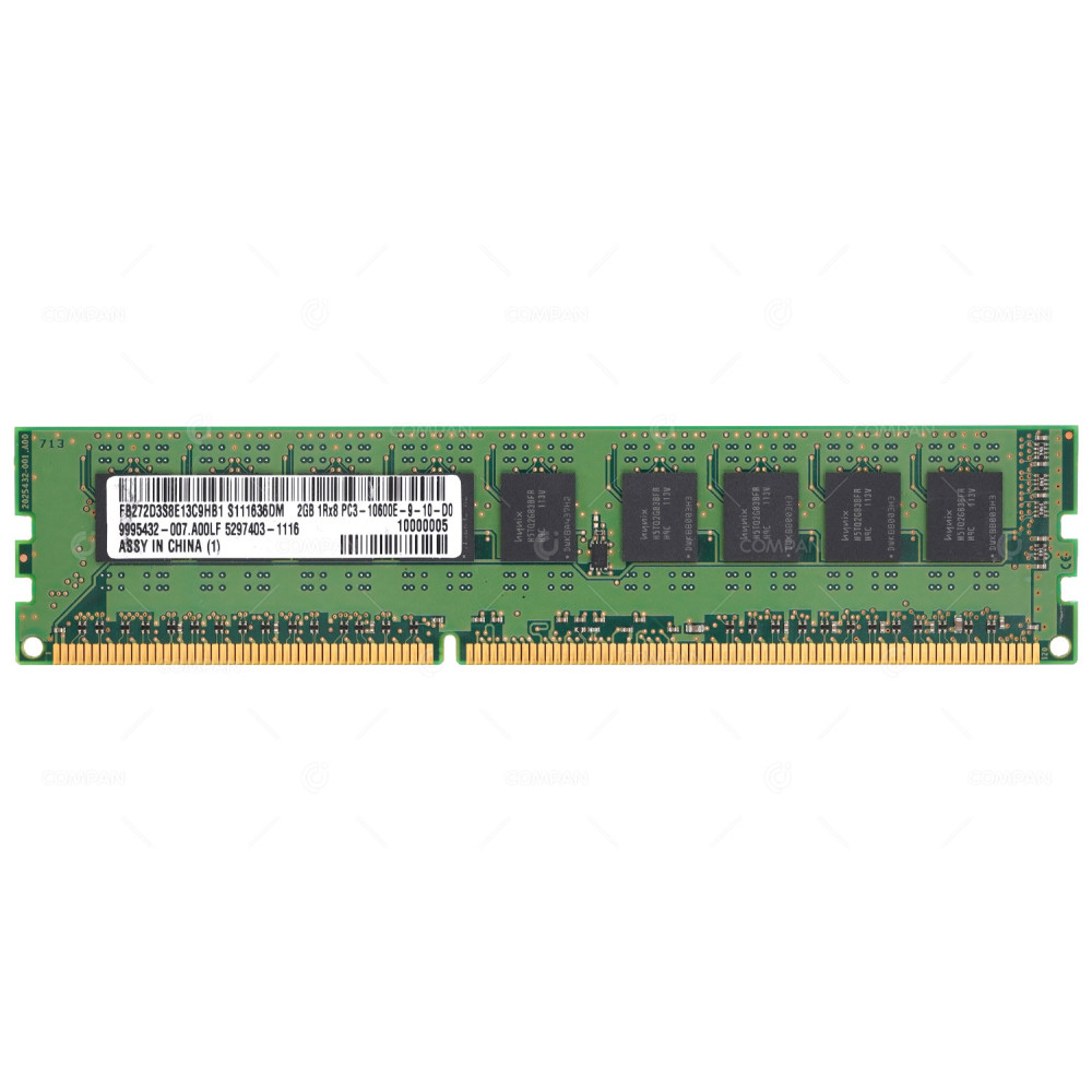 FB272D3S8E13C9HB1  KINGSTON DDR3 SDRAM 2GB 1RX8 PC3-10600 1333MHZ UDIMM CL9