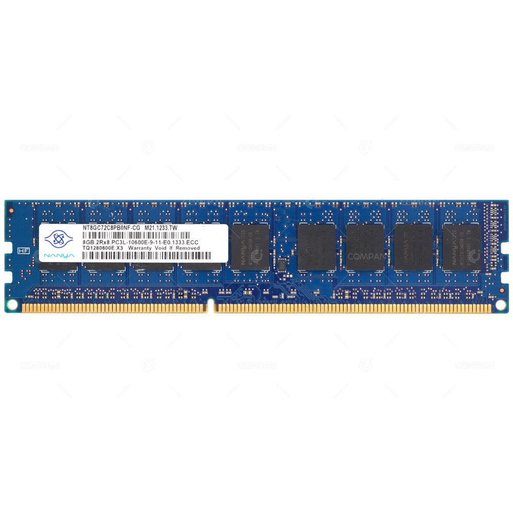 NT8GC72C8PB0NF-CG  NANYA DDR3 SDRAM 8GB 2RX8 PC3L-10600 1333MHZ UDIMM CL9