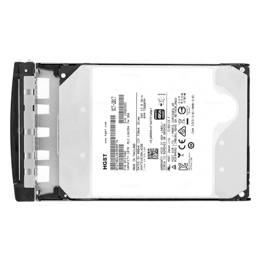 HUH721010AL4200-NIMBLE  HP HDD 10TB 7.2K SAS 12G 3.5" LFF FOR HP NIMBLE STORAGE HF40