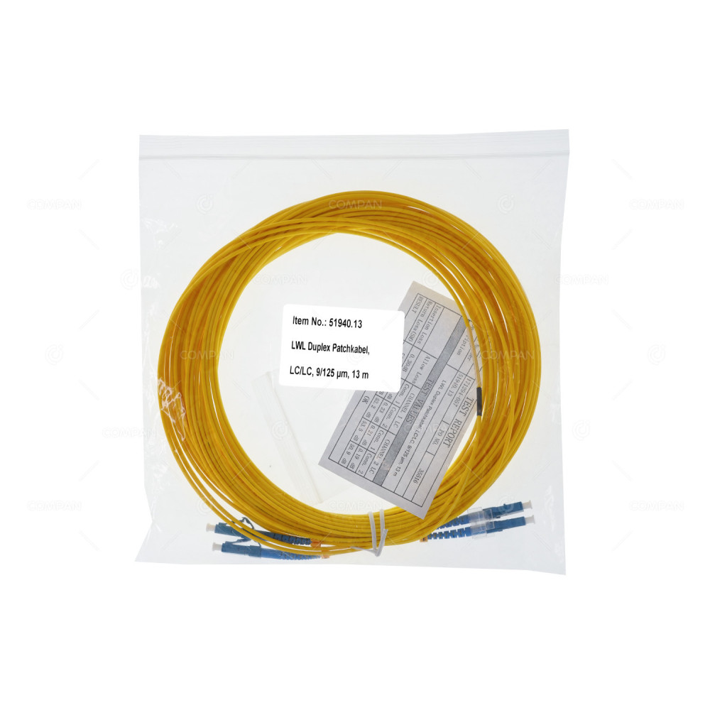 51940.13  FIBER OPTIC PATCH CORD LC/LC 13M YELLOW