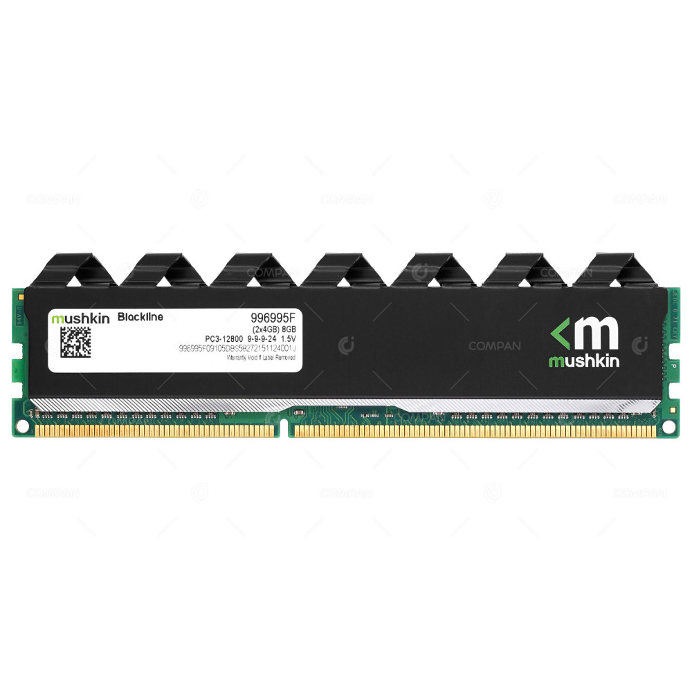 996995F  MUSHKIN BLACKLINE FROSTBYTE DDR3 SDRAM 4GB PC3-12800 1600MHZ UDIMM CL9