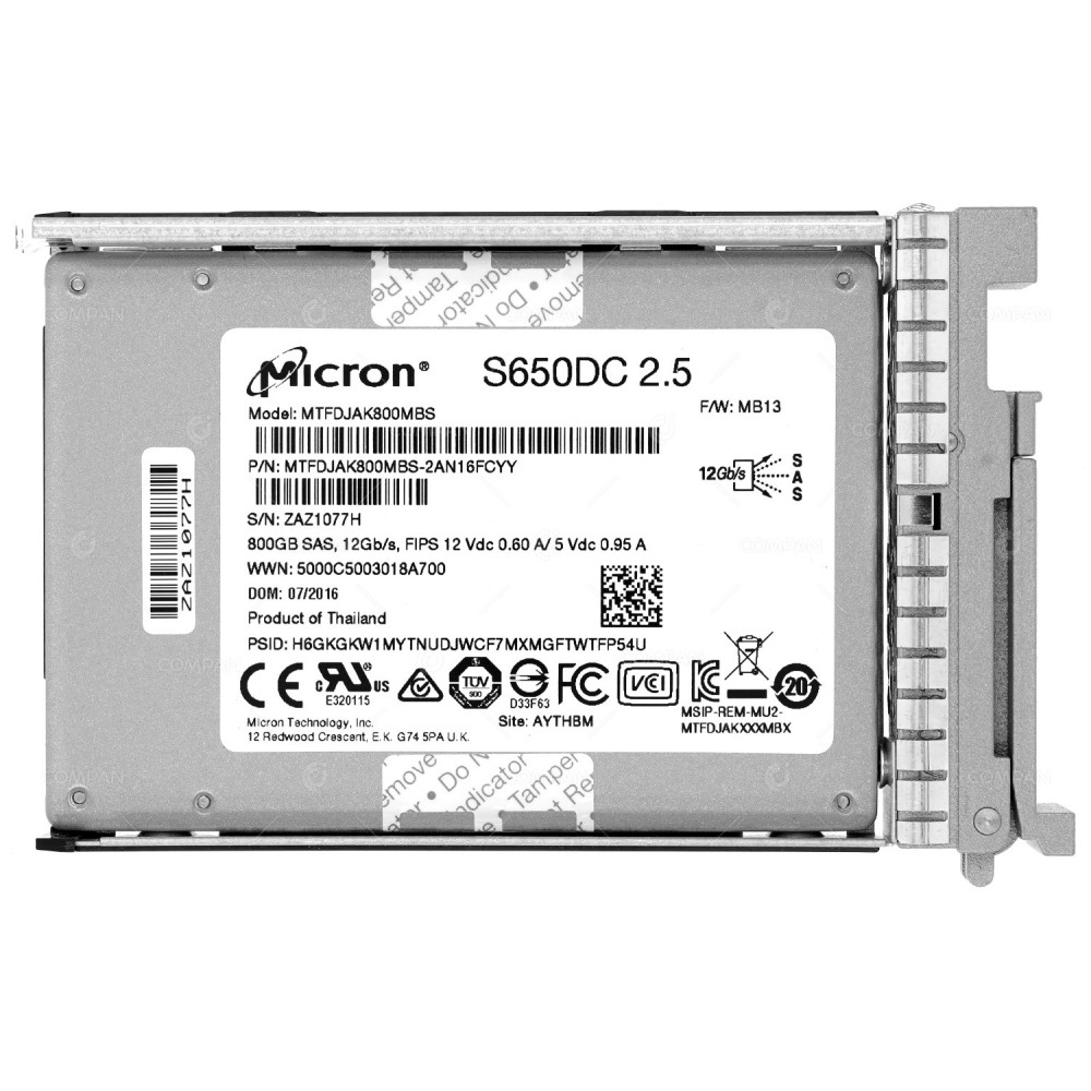 UCS-SD800GBEK9 CISCO SSD 800GB SAS 12G 2.5" SFF FOR CISCO UCS M4 M5