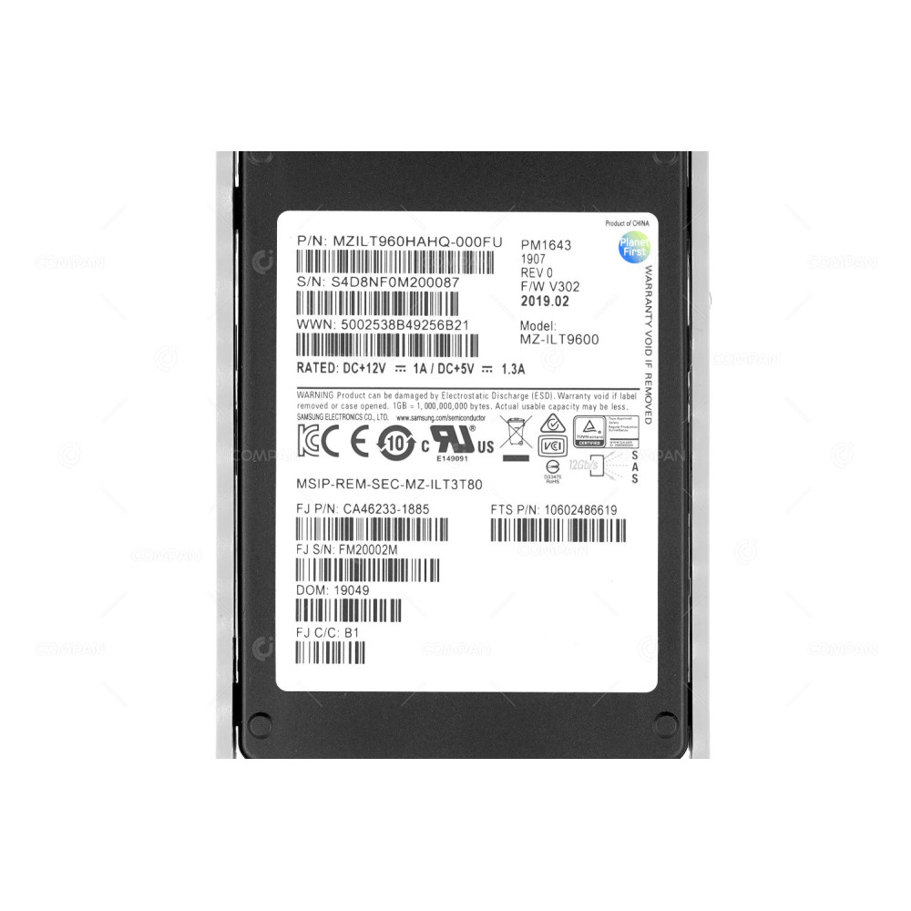 CA08226-E634  FUJITSU SSD 960GB SAS 12G 2.5" SFF FOR ETERNUS DX100 DX200 S3 S4