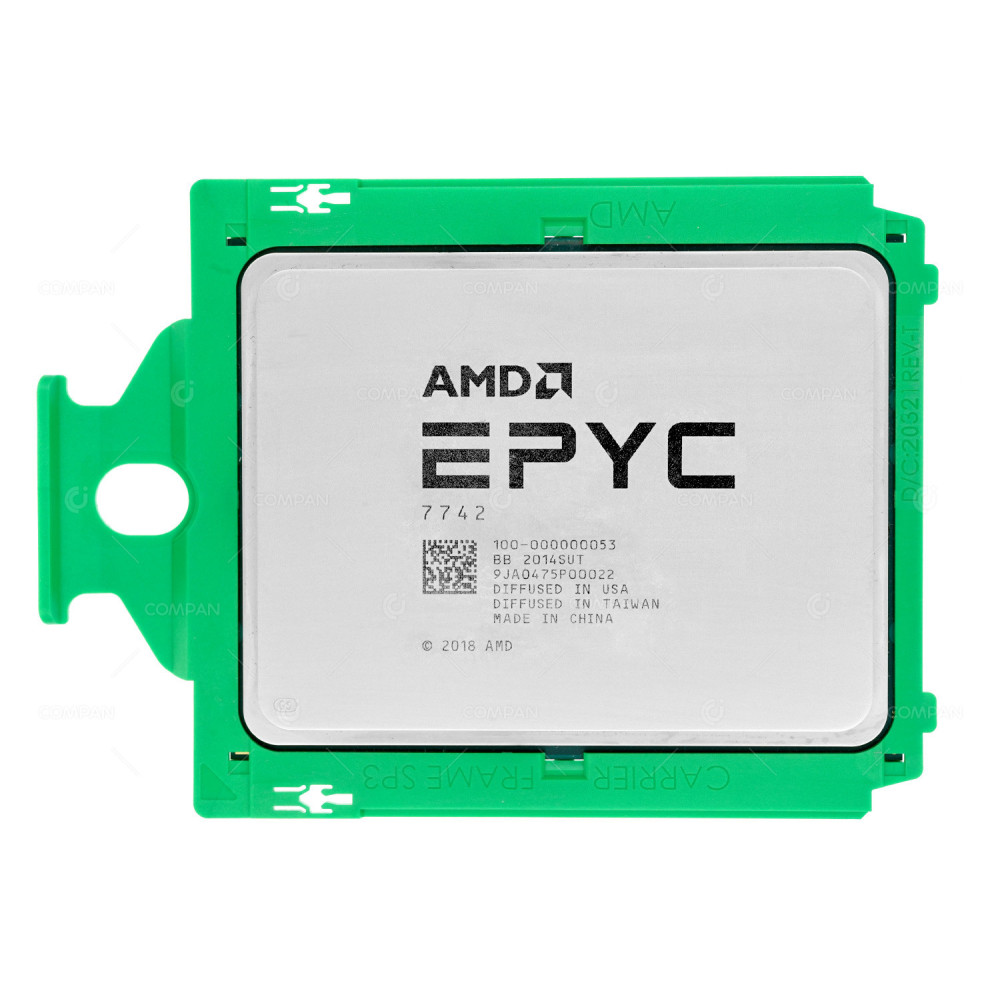 100-000000053  AMD EPYC 7742 2.25GHZ 64CORE 256MB CACHE 225W SP3 LOCKED TO DELL