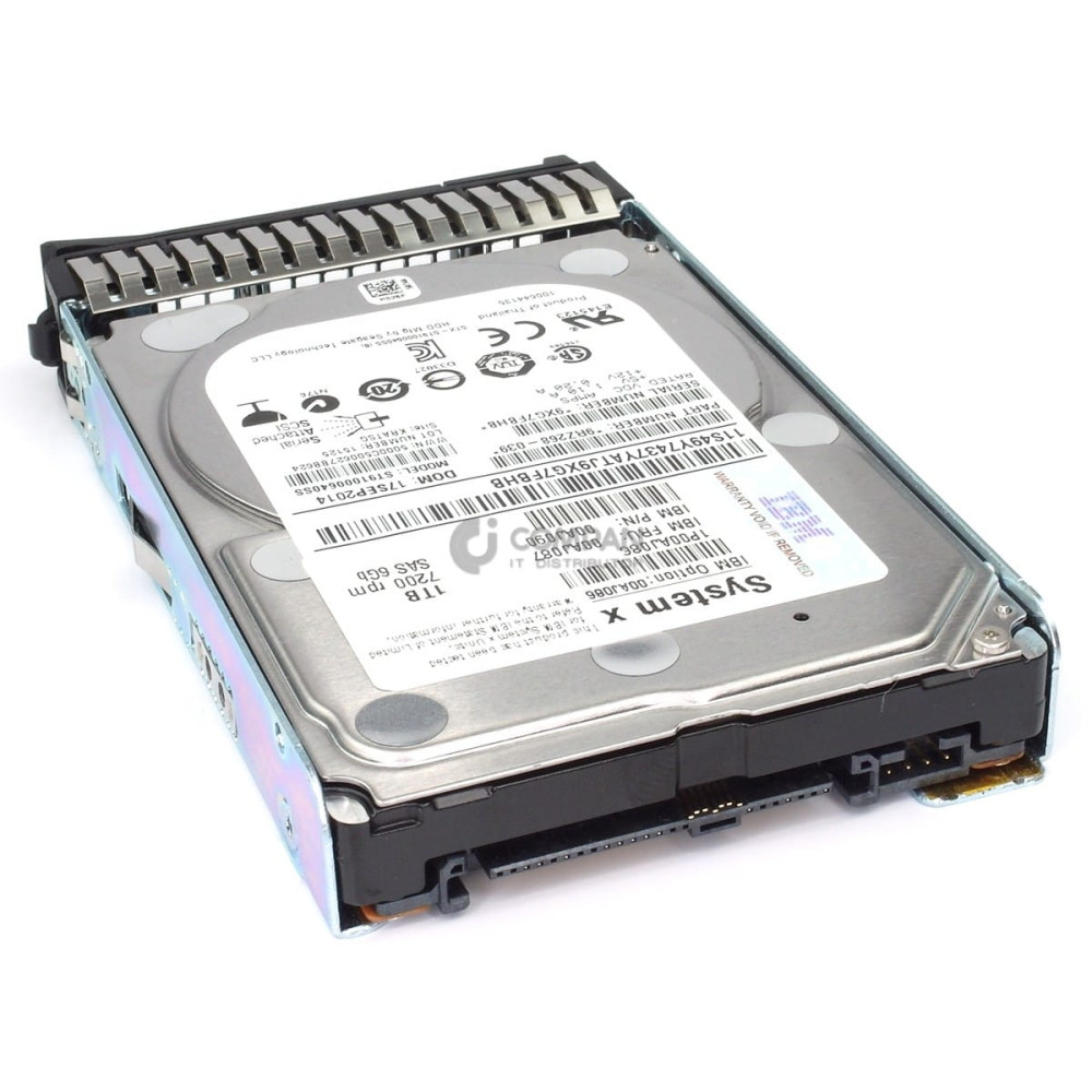00AJ087 IBM HDD 1TB 7.2K SAS 6G 2.5" SFF HOT-SWAP