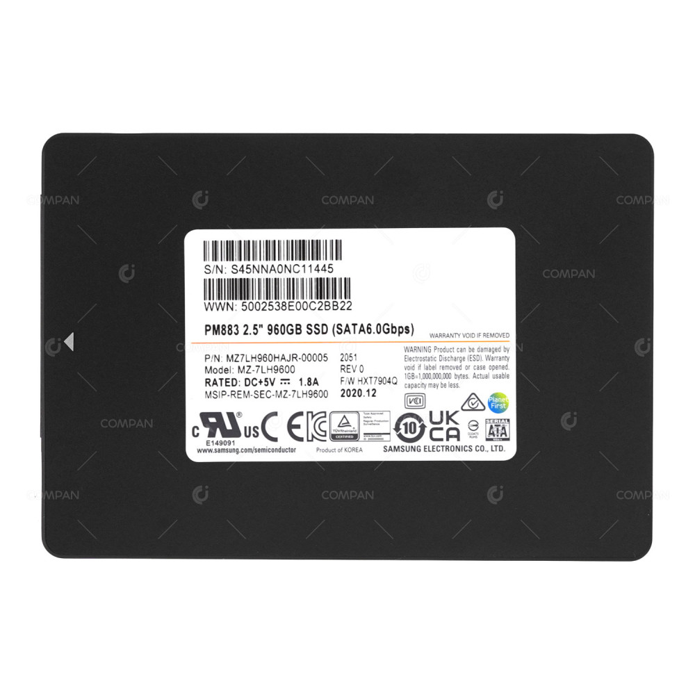 MZ-7LH9600  SAMSUNG SSD 960GB SATA 6G 2.5" SFF
