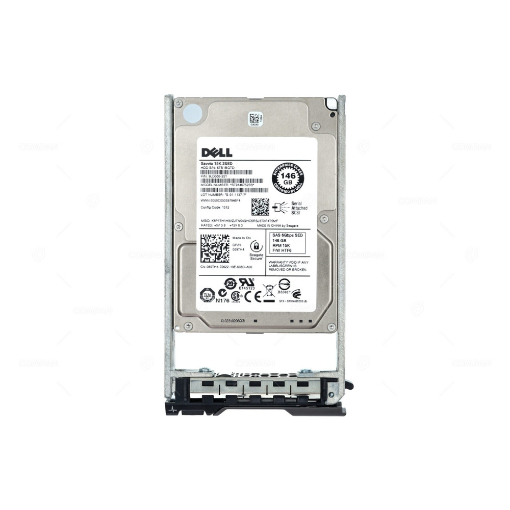 89TH4 DELL HDD 146GB 15K SAS 6G 2.5" SFF HOT-SWAP