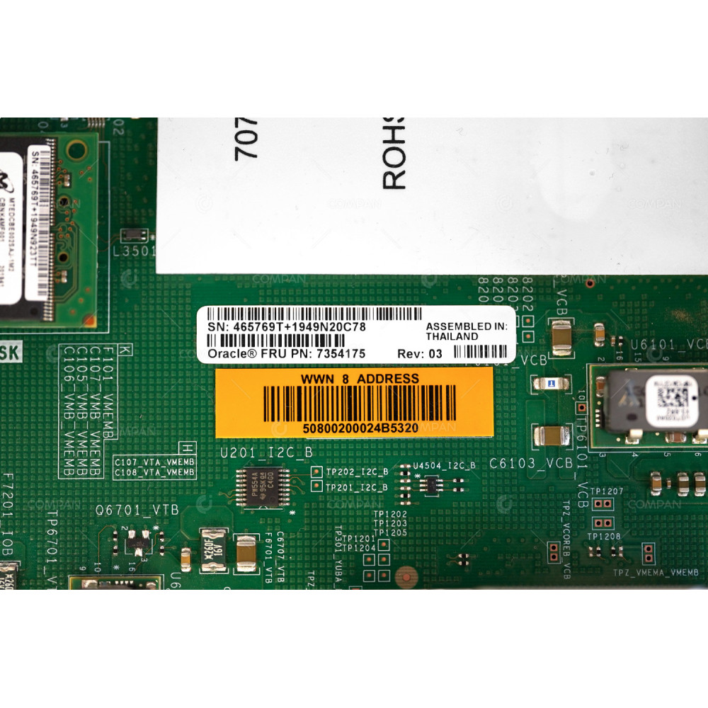 7354175  SUN ORACLE SYSTEM BOARD SPARC FOR SUN ORACLE SPARC T7-1