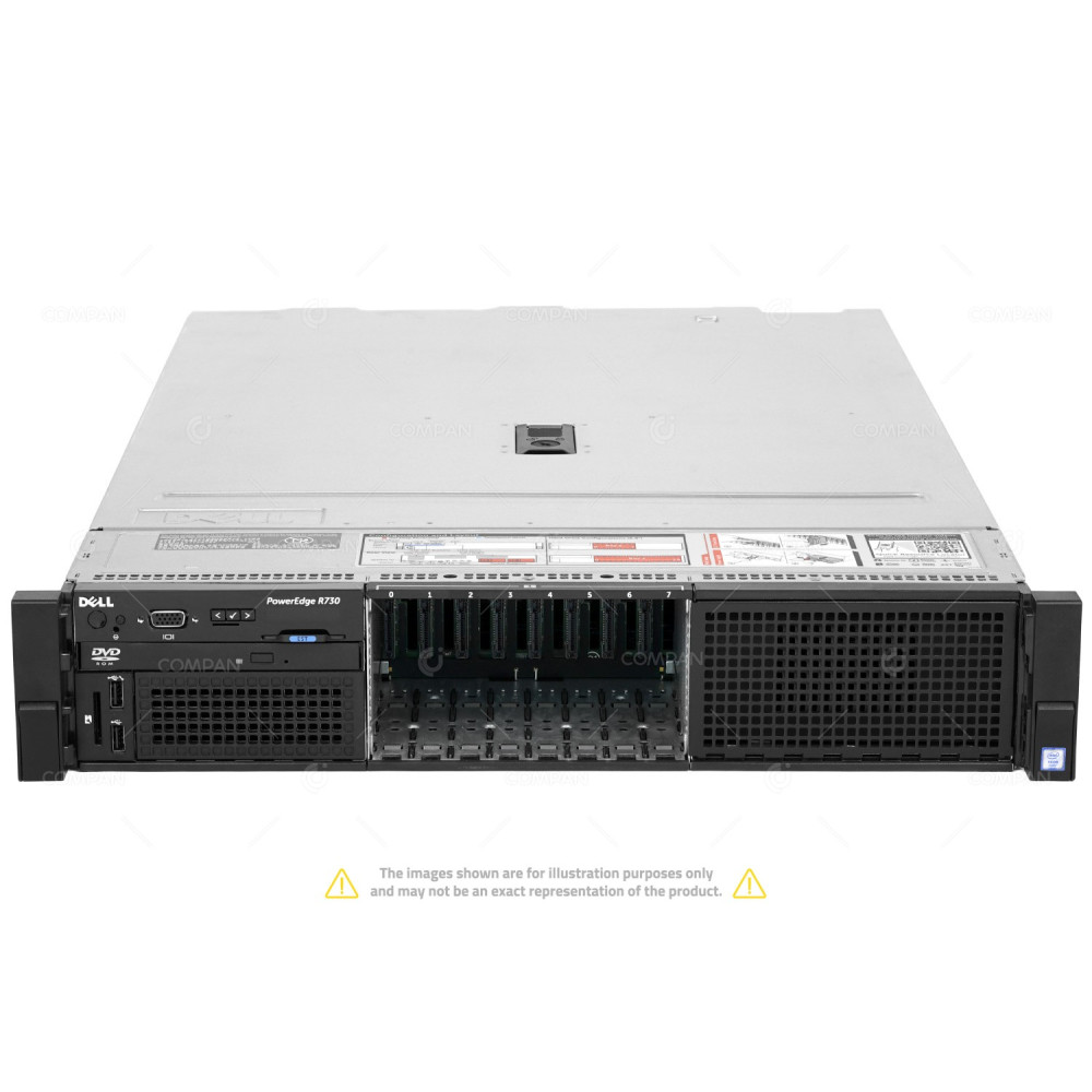Dell PowerEdge R730 8SFF 2x Xeon E5-2620 V4 32 GB RAM 8x 7.68TB SSD 12G SAS Rails