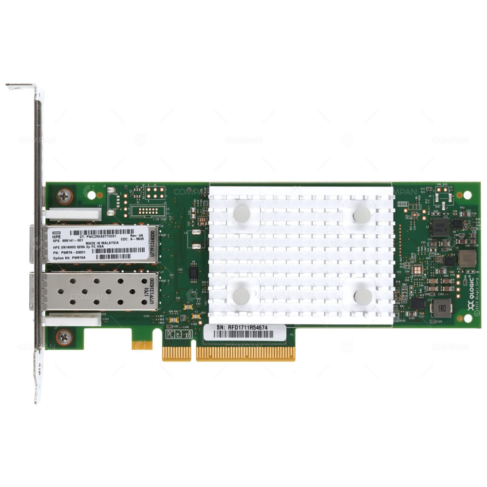 868141-001 HPE STOREFABRIC SN1600Q 2-PORT 32GB FC HBA ADAPTER FOR PROLIANT G10