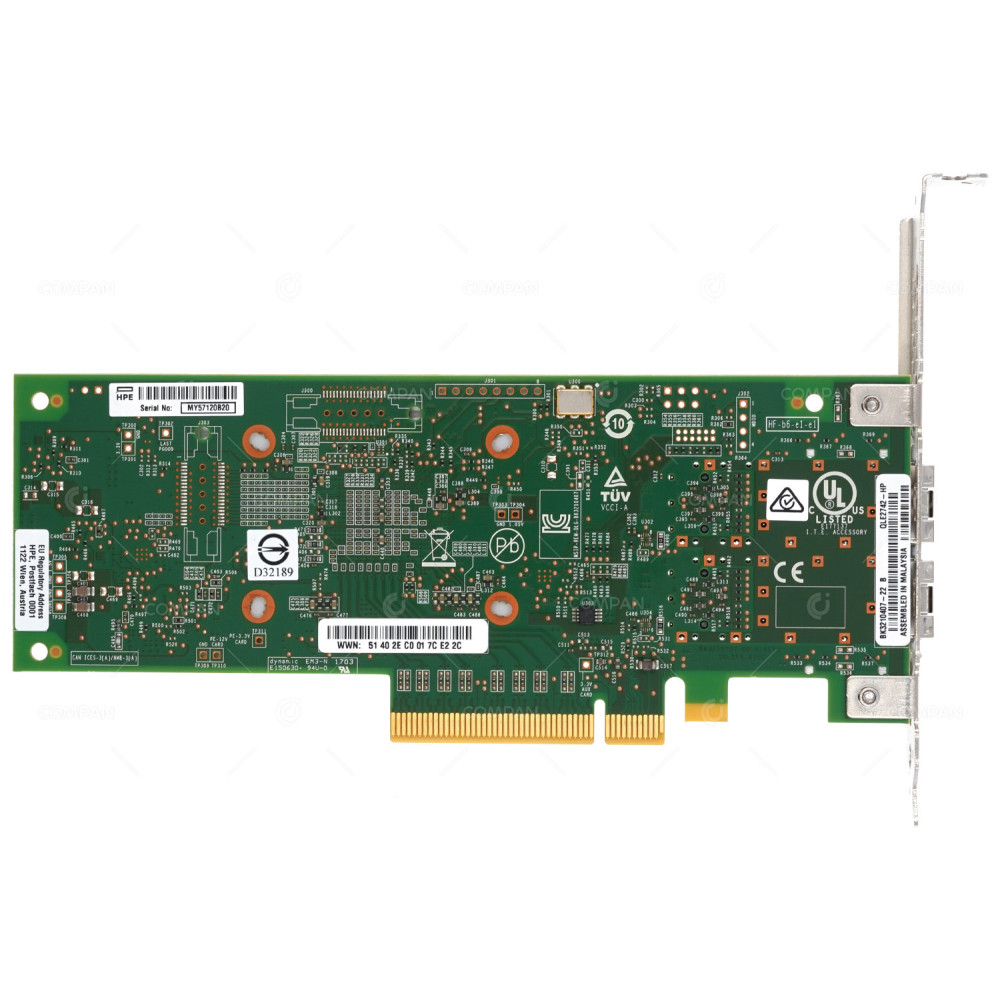 868141-001 HPE STOREFABRIC SN1600Q 2-PORT 32GB FC HBA ADAPTER FOR PROLIANT G10