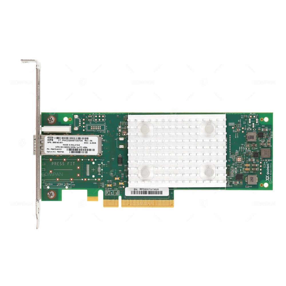 868140-001  HPE SN1600Q SINGLE PORT 32GB SFP+ FC HBA FOR HPE PROLIANT G10
