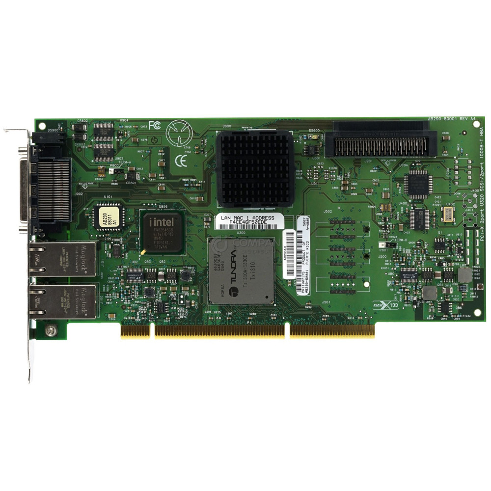 AB290-60001 HP PCI-X 2-PORT U320 SCSI 2-PORT 1G RJ-45 ETHERNET ADAPTER