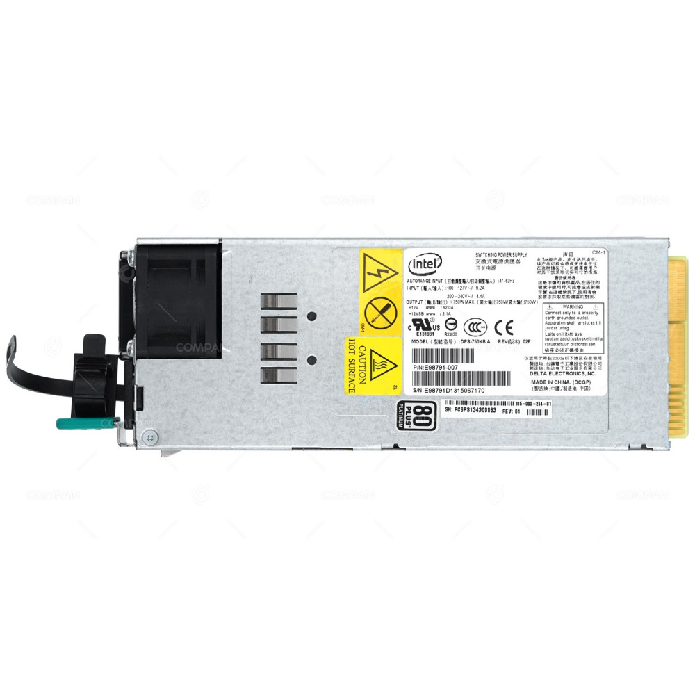 105-000-244-01 EMC 750W 80+ PLATINUM POWER SUPPLY FOR RECOVERPOINT GEN5