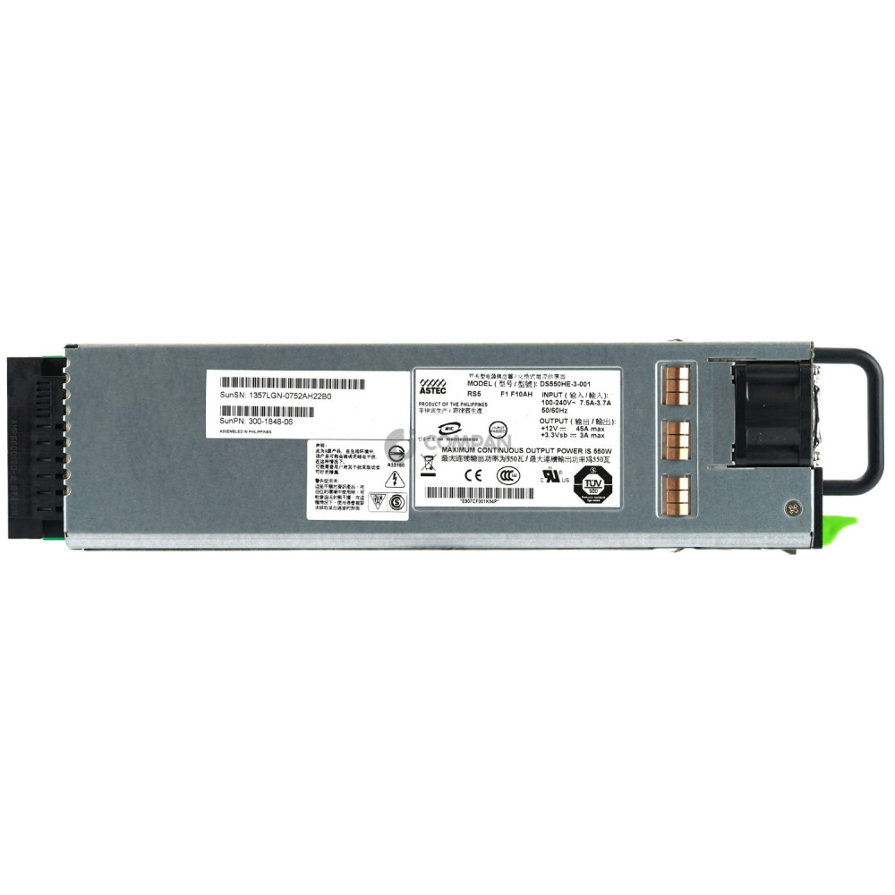 300-1848-06 SUN 550W POWER SUPPLY FOR SUN FIRE X4100 X4200 M2