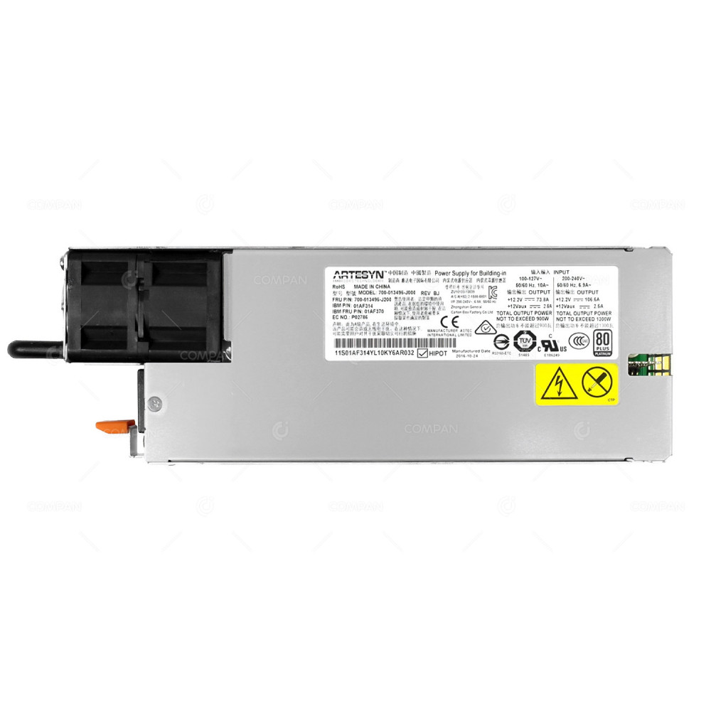 01AF370 IBM 1300W AC POWER SUPPLY FOR IBM FLASHSYSTEM 900