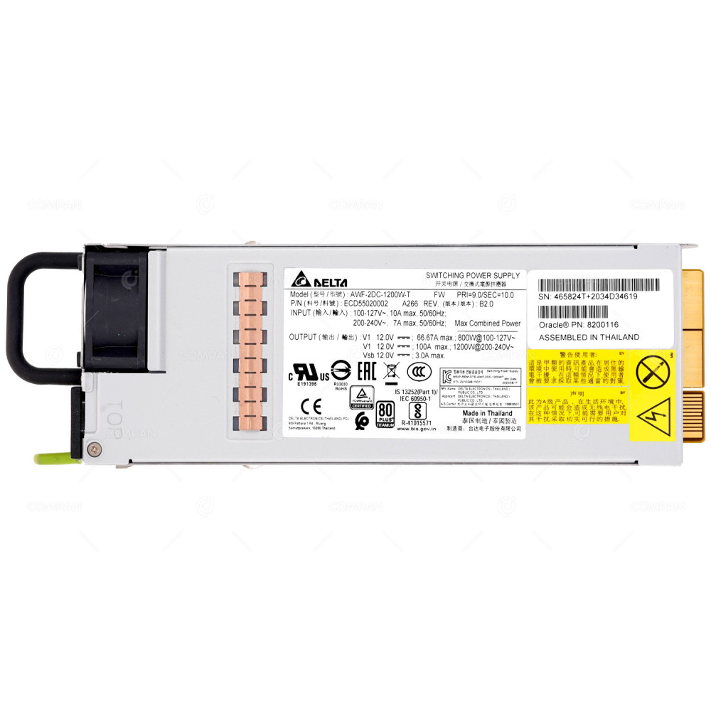 8200116  SUN ORACLE 800/1200W 80 PLUS TITANIUM SWITCHING POWER SUPPLY FOR X8-2