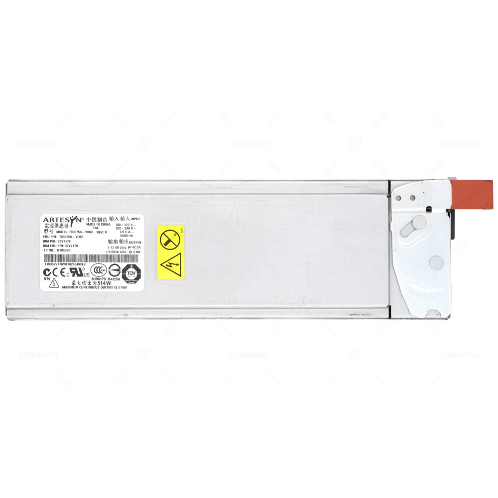39Y7179  IBM 514W POWER SUPPLY FOR IBM XSERIES 266