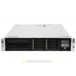 HPE Proliant DL380P G8 8SFF 2x Xeon E5-2630 V2 16 GB RAM Rails
