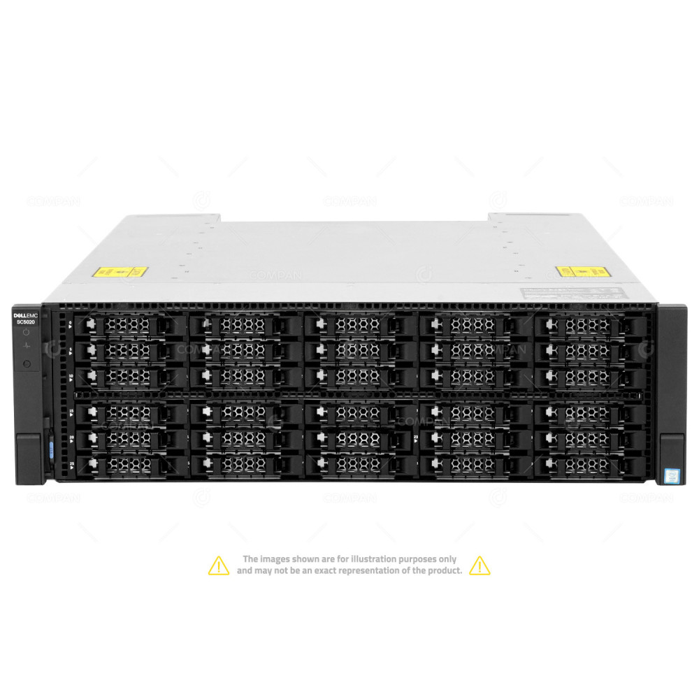 DELL SC5020F ALL FLASH STORAGE SYSTEM 3U 30BAY 25GB ISCSI 115TB 15x 7.68TB SSD