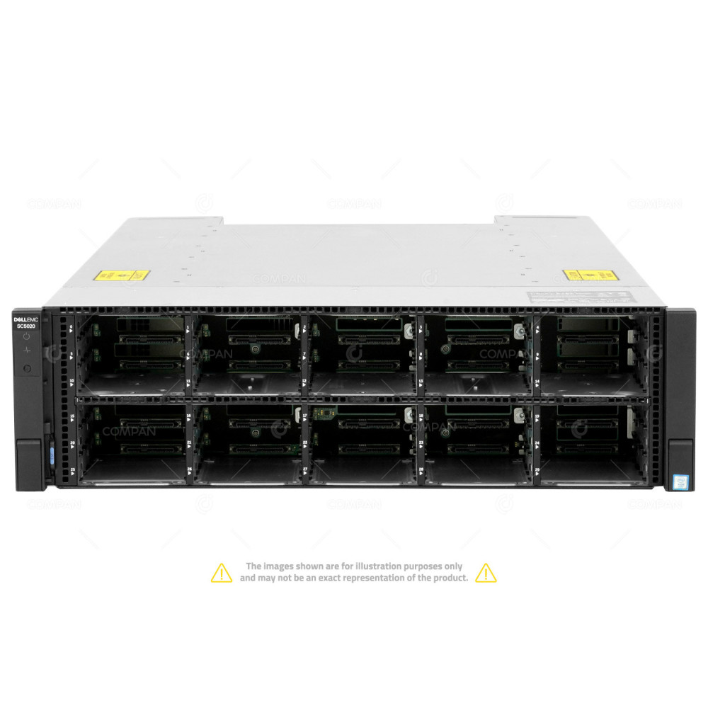 DELL SC5020F ALL FLASH STORAGE SYSTEM 3U 30BAY 25GB ISCSI 65TB 17x 3.84TB SSD