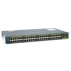 WS-C2960-48TC-L CISCO CATALYST 2960 48 PORT 100MB ETHERNET 2 PORT 1GB SFP SWITCH