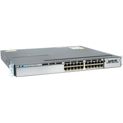 cisco catalyst 3750x 24-port 1GB ETHERNET poe+ 1/2 PSU STACKABLE SWITCH