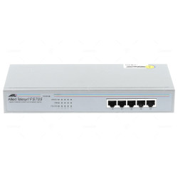 FS705 ALLIED TELESYN 5 PORT 100MB ETHERNET UNMANAGED SWITCH  -