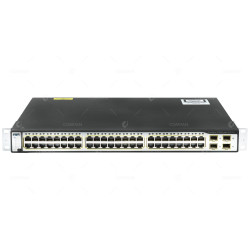 WS-C3750G-48PS-E CISCO CATALYST 3750 48 PORT 1GB ETHERNET POE 4 PORT 1GB SFP SWITCH  -