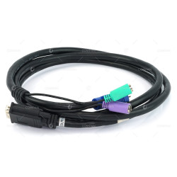 00N7004 IBM DVI-I TO DE-15 WITH KEYBOARD AND MOUSE PLUG KVM CABLE FOR X-SERIES 330 335 00N6954