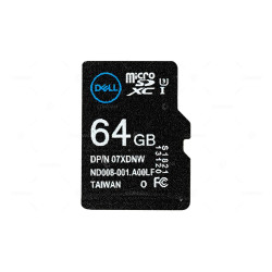 7XDNW DELL 64GB MICRO SD XC FLASH MEMORY CARD 07XDNW