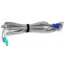 154023-001 HP COMPAQ D-SUB 25 PIN FEMALE TO VGA 15 PIN AND 2X PS/2 KVM CABLE 3.9M FOR CL1850 P3