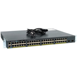 WS-C2960X-48FPD-L CISCO CATALYST 2960-X 48 PORT GIGABIT ETHERNET 740W POE+ 2 PORT 10GB UPLINK SFP+ SWITCH  CISCO2960