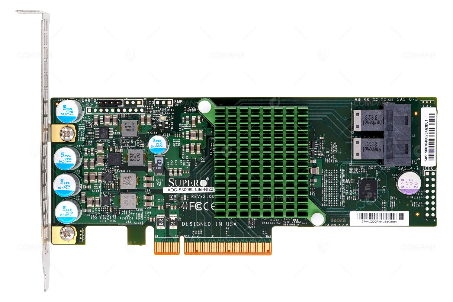 ADAPTATEUR BUS HÔTE INTERNE SAS AOC-S3008L-L8E-NI22 SUPERMICRO HUIT PORTS - Photo 2/7
